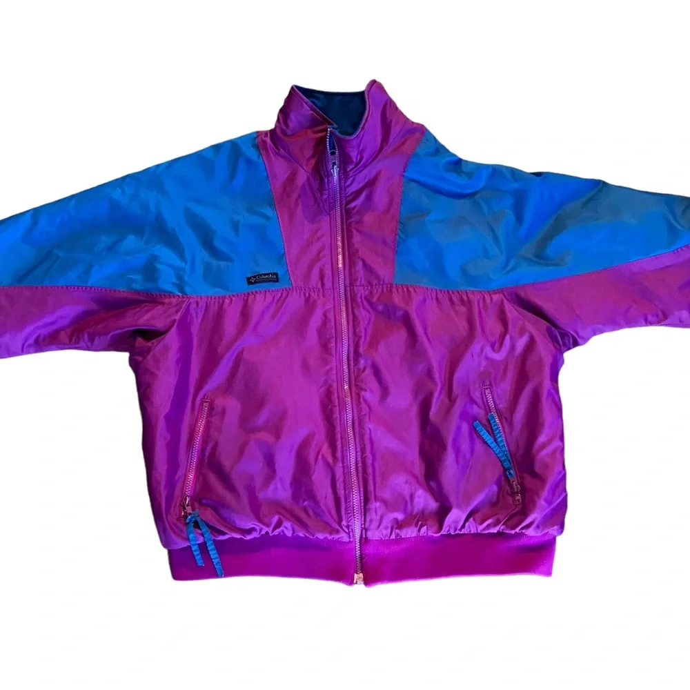 Vintage 80’s/90’s Columbia duo coloured ski jacket with radial sleeves s… - Picture 4 of 16